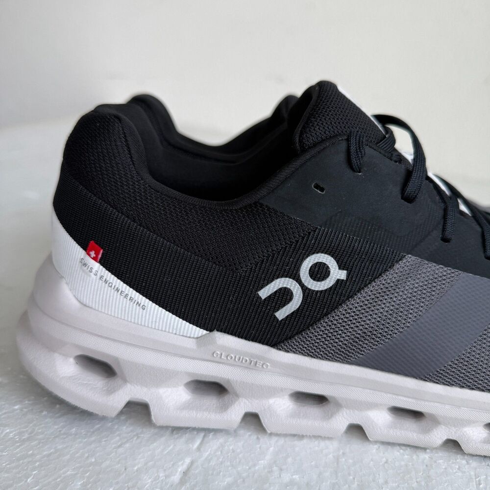 On Men's Cloudrunner Sneakers, Eclipse/Frost, 13 Medium US Running Shoes - Picture 10 of 16